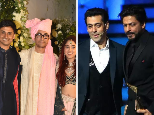 Salman Khan and Shah Rukh Khan are expected to be among the guests at Aamir Khan's daughter Ira Khan's reception in Mumbai.