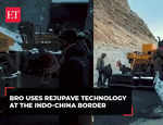 BRO build road under sub-zero temperature at the Indo-China border in Arunachal Pradesh