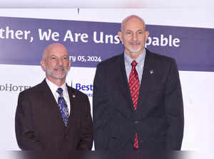 From left to Right: Ron Pohl, president of international operations, BWH Hotels, and  Larry Cuculic, president and CEO, BWH Hotels