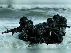 Navy men rescue crew of ship under pirate attack in Arabian Sea