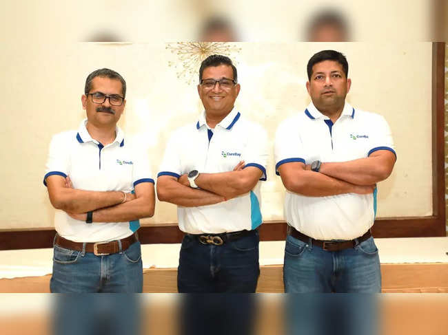 (Left to Right: CureBay cofounder & CTO Sanjay Swain, Priyadarshi Mohapatra, founder & CEO, and Shobhan Mahapatra, cofounder & COO)