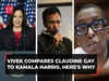 Vivek Ramaswamy compares US VP Kamala Harris to ex-Harvard President Claudine Gay, draws two lessons