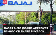 Two-wheeler major Bajaj Auto board approves Rs 4000 cr share buyback