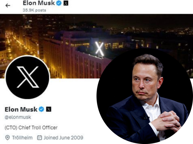 Elon Musk has updated his bio on X (Twitter).