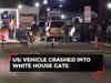 US: Vehicle crashes into White House gate, driver arrested