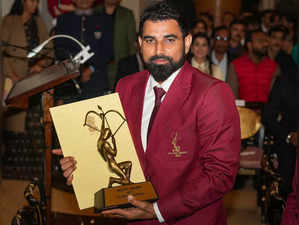 New Delhi: Arjuna Award winner Mohammed Shami during the Sports and Adventure Aw...