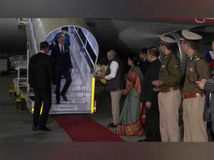 Czech PM Petr Fiala arrives in India to attend Vibrant Gujarat summit, received by CM Bhupendra Patel