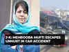Jammu-Kashmir: PDP Chief Mehbooba Mufti meets with an accident in Anantnag