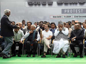 New Delhi, Dec 22 (ANI): Leaders of INDIA alliance parties, including Congress P...