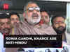 Sonia Gandhi, Kharge are anti-Hindu: Giriraj Singh on Cong declining Ram Mandir ceremony invite