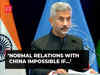 EAM Jaishankar on India-China ties, says ‘Normal relations with China impossible if…’