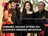 Ambanis, cricketers, politicians, Bollywood celebs grace reception of Aamir Khan’s daughter Ira, watch!