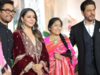 Ira Khan-Nupur Shikhare's wedding reception: Shah Rukh Khan and wife Gauri Khan dazzle in elegant attire, pose with Aamir Khan