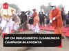 Ram Mandir: UP CM Yogi Adityanath inaugurates cleanliness campaign in Ayodhya