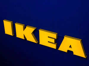 FILE PHOTO: A view of an Ikea sign on one of its branches in Copenhagen