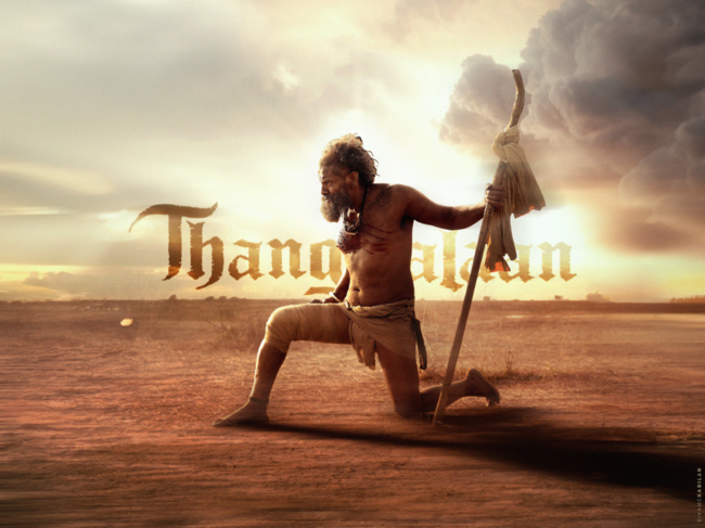 'Thangalaan' poster featuring Vikram