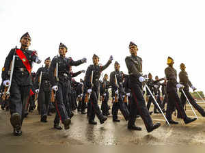 Pune: Cadets at the 'Passing out Parade' of the 145th course of the National Def...