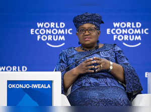 World Trade Organization (WTO) Director-General Ngozi Okonjo-Iweala attends a session at the World Economic Forum (WEF) meeting in Davos on January 17, 2024.
