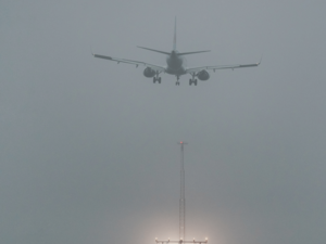 Flight-delayed-due-to-fog