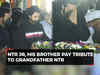 NTR Jr pays tribute to grandfather, former Andhra Pradesh CM NTR on his 28th death anniversary
