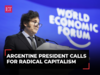 'Long live freedom, dammit!': Argentina President Javier Milei dazzles Davos with his capitalist manifesto
