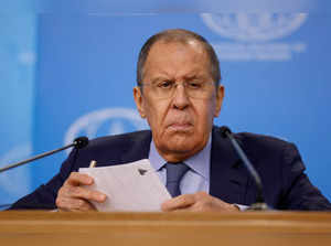 Russia's Foreign Minister Lavrov holds annual press conference in Moscow