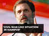 'Civil-war like situation in Manipur': Rahul Gandhi target at PM Modi