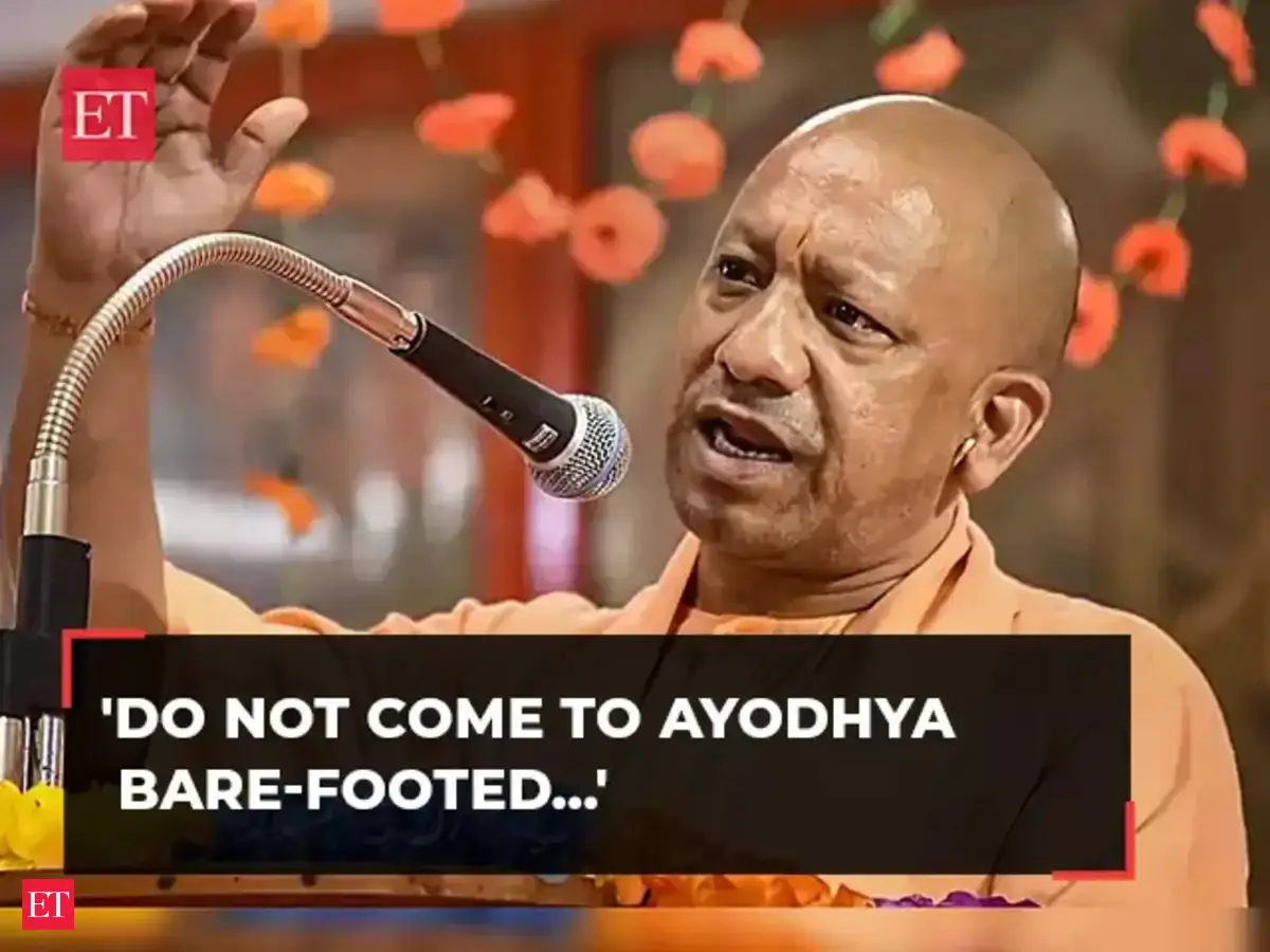'Do not come to Ayodhya bare-footed...': UP CM Yogi Adityanath appeals ...