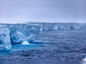 The world's largest iceberg, named A23a, is seen in Antarctica