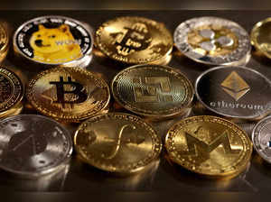 FILE PHOTO: Illustration shows representations of cryptocurrencies