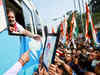Rahul Gandhi gets off bus to meet BJP workers. Here's what happened next
