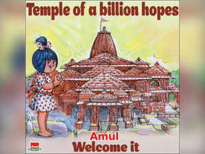 Amul shares doodle to commemorating Ayodhya Ram Mandir inauguration