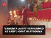 Ayodhya: ‘Sandhya Aarti’ performed at Saryu Ghat after Ram Mandir ‘Pran Pratishtha’ ceremony