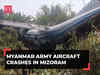 Myanmar Army plane skids off runway at Mizoram's Lengpui Airport, at least eight injured