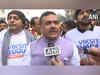 West Bengal: Suvendu Adhikari visits DA protester’s platform, shows solidarity; TMC slams LoP