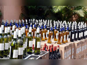 Thane, Oct 11 (ANI): A variety of South African imported wines worth Rs 55 lakhs...