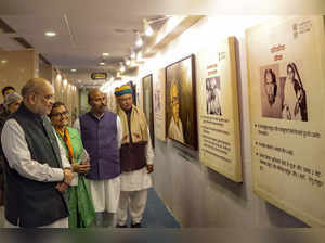**EDS: IMAGE VIA @AmitShahOffice** New Delhi: Union Home Minister Amit Shah with...