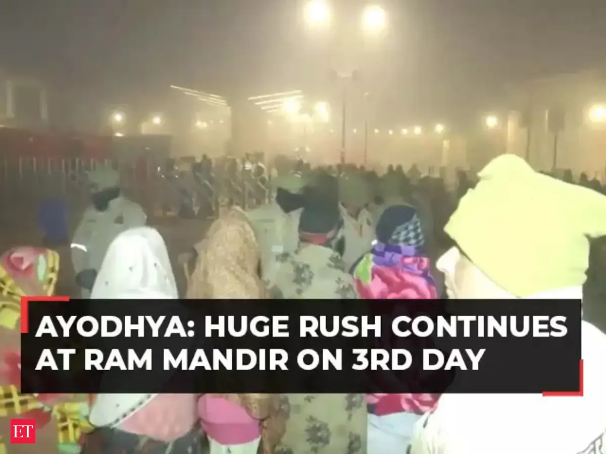 Ayodhya Ram Mandir: Massive crowd of devotees gather for 'Paush Purnima ...