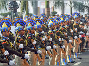 New Delhi, Dec 13 (ANI): Central Reserve Police Force (CRPF) personnel pay tribu...