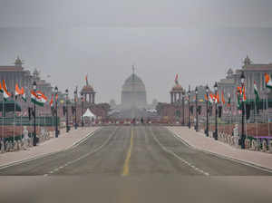 New Delhi:  Rajpath on the eve of the Republic Day celebrations, in New Delhi. (...