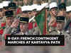 Republic day: French contingent marches at Kartavya Path; 'great honour', President Macron tweets