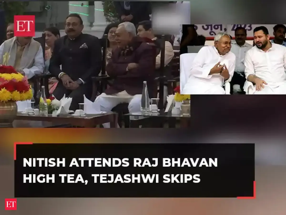 Bihar Political Crisis: CM Nitish kumar turns up at Raj Bhavan high tea ...