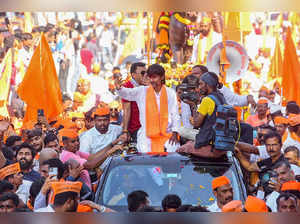 Pune: Maratha leader Manoj Jarange Patil leads the Maratha Reservation Front's m...