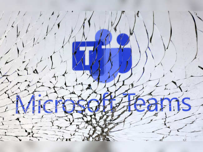 Illustration shows Microsoft Teams logo
