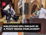 Maldives parliament erupts in chaos as MPs engage in a fight; inside visuals