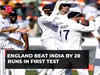 England defeat India by 28 runs to win first Test match in Hyderabad