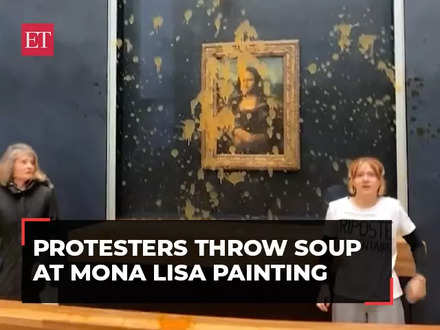 Mona Lisa painting splattered with soup by climate activists in Paris Louvre Museum to file complaint