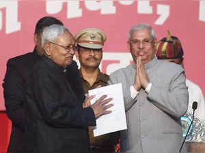 Patna, Jan 28 (ANI): Janata Dal (United) (JD-U) Chief Nitish Kumar with Bihar Go...