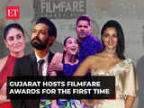 B-Town celebs, sports stars, and politicians grace the red carpet as Gujarat hosts the 69th Filmfare Awards