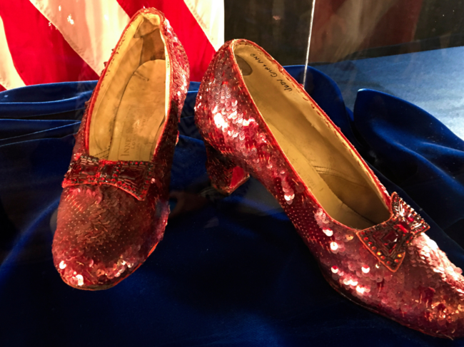 'Wizard of Oz' ruby slippers